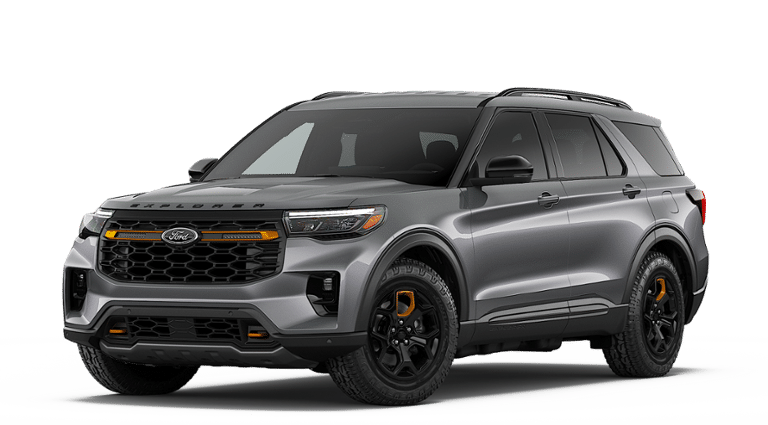 2026 Ford Explorer Tremor in Carbonized Gray Metallic — front three-quarter view