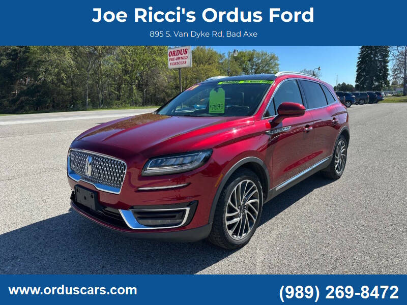 2019 Lincoln Nautilus Reserve AWD 4dr SUV in Ruby Red — front three-quarter view